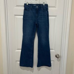 Old Navy High-Rise Wow Flare Blue Jeans